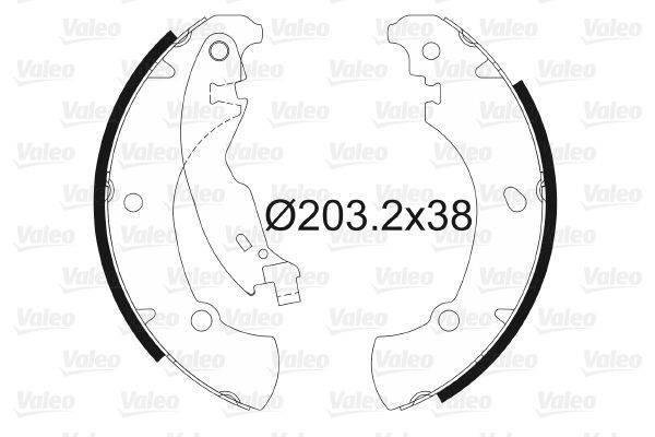 Valeo 562649 Bremsbackensatz