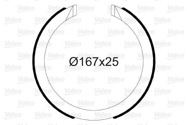 Valeo 564149 Bremsbackensatz, Feststellbremse