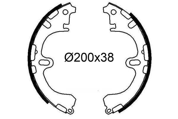 Valeo 564249 Bremsbackensatz