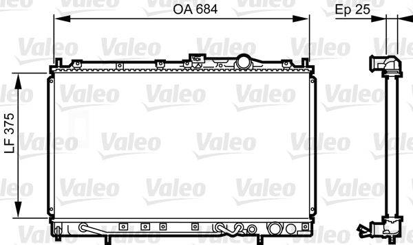 Valeo 731649 Kühler, Motorkühlung