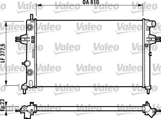 Valeo 732549 Kühler, Motorkühlung