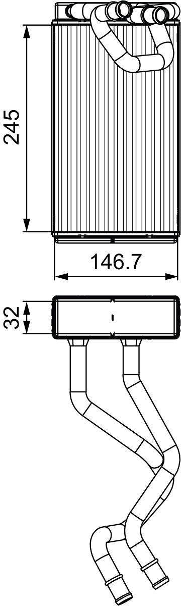 Valeo 811549 Wärmetauscher, Innenraumheizung