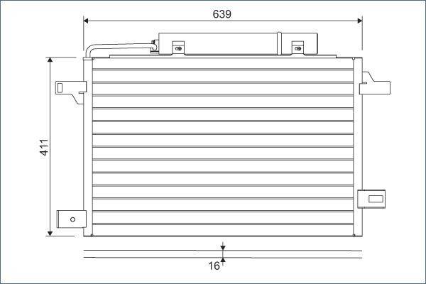 Valeo 814249 Kondensator, Klimaanlage