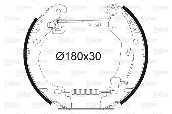 Valeo 554850 Bremsbackensatz