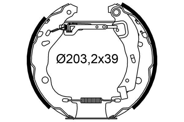 Valeo 554950 Bremsbackensatz