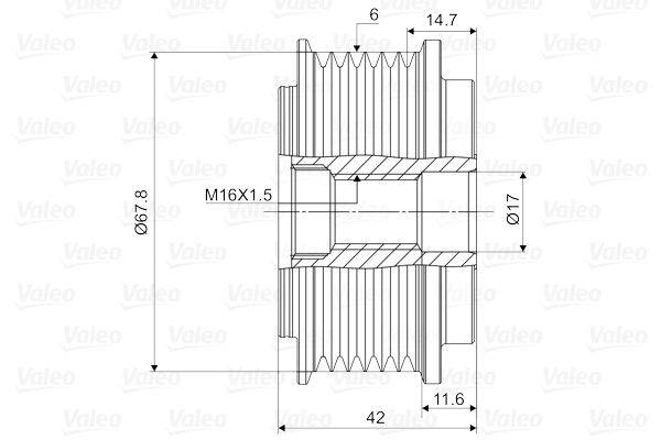 Valeo 588050 Generatorfreilauf