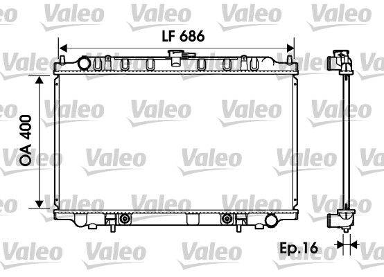 Valeo 734150 Kühler, Motorkühlung