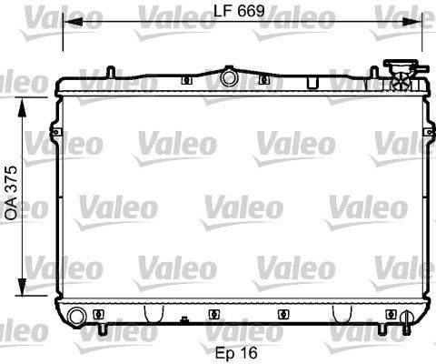 Valeo 734950 Kühler, Motorkühlung