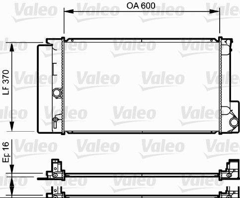 Valeo 735250 Kühler, Motorkühlung