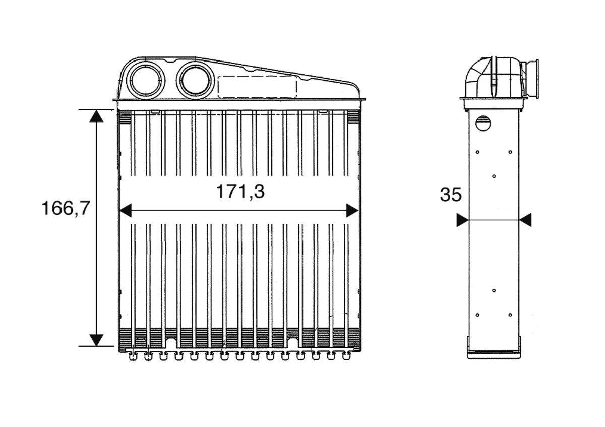 Valeo 812250 Wärmetauscher, Innenraumheizung