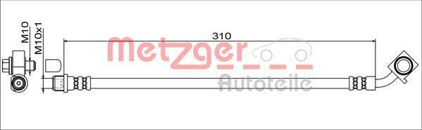 Metzger 4111551 Bremsschlauch