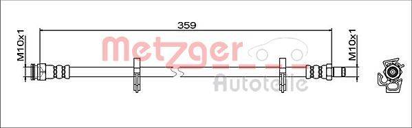 Metzger 4112051 Bremsschlauch