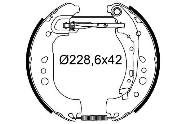Valeo 554951 Bremsbackensatz
