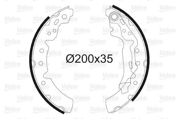 Valeo 564051 Bremsbackensatz