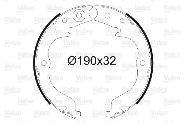 Valeo 564151 Bremsbackensatz, Feststellbremse