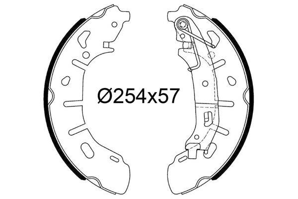 Valeo 564251 Bremsbackensatz