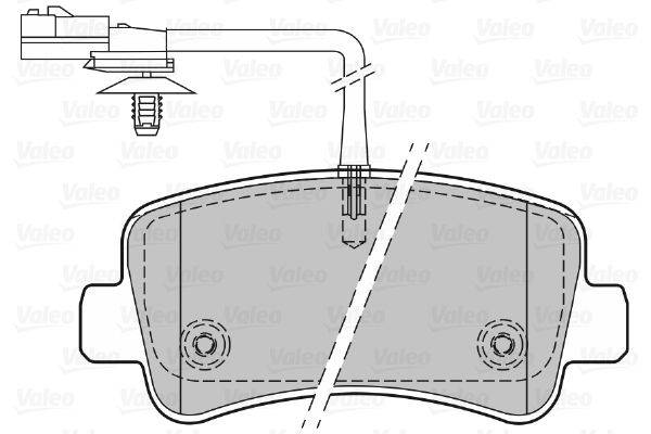 Valeo 601151 Bremsbelagsatz, Scheibenbremse