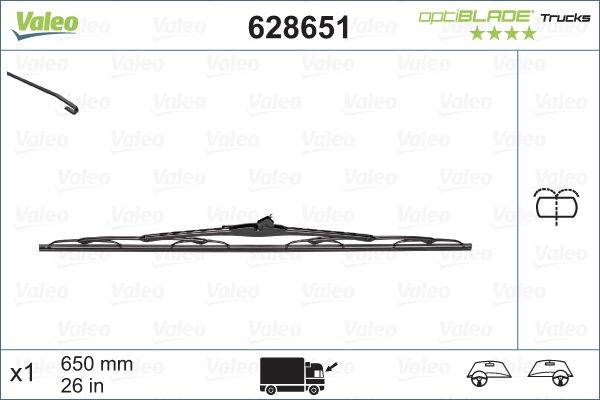 Valeo 628651 Wischblatt