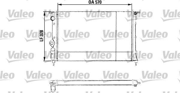 Valeo 730551 Kühler, Motorkühlung