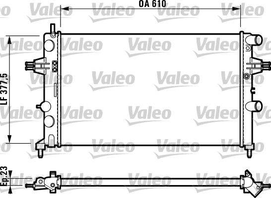 Valeo 732551 Kühler, Motorkühlung