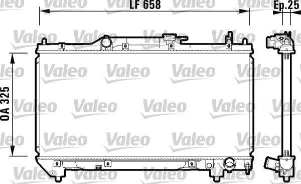 Valeo 732951 Kühler, Motorkühlung