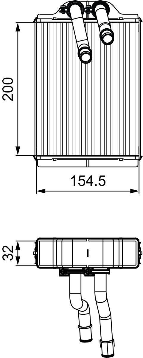 Valeo 811551 Wärmetauscher, Innenraumheizung