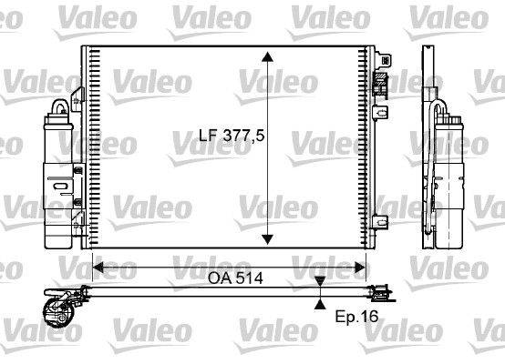 Valeo 814051 Kondensator, Klimaanlage