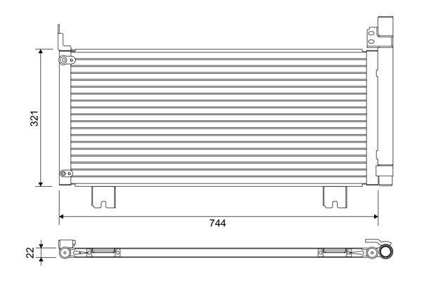 Valeo 822651 Kondensator, Klimaanlage