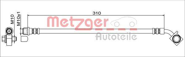 Metzger 4111552 Bremsschlauch