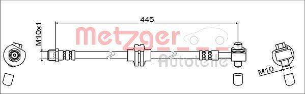Metzger 4111952 Bremsschlauch