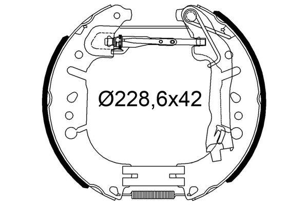 Valeo 554953 Bremsbackensatz