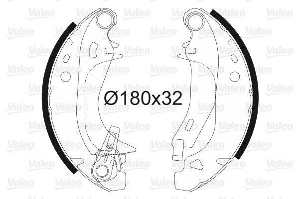 Valeo 562453 Bremsbackensatz