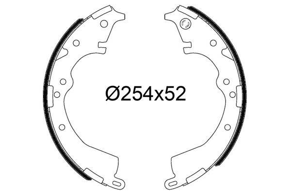 Valeo 564253 Bremsbackensatz