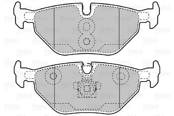 Valeo 598753 Bremsbelagsatz, Scheibenbremse