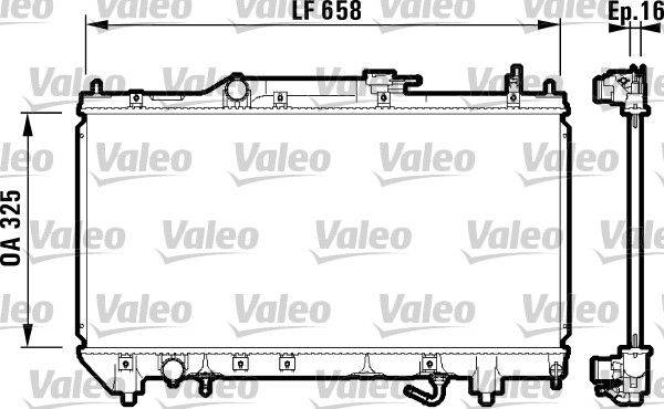 Valeo 732753 Kühler, Motorkühlung