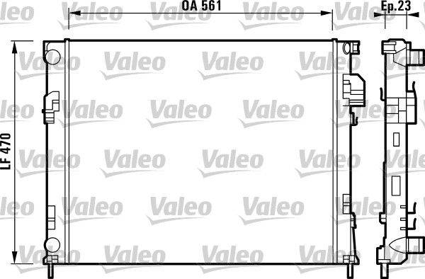 Valeo 732853 Kühler, Motorkühlung