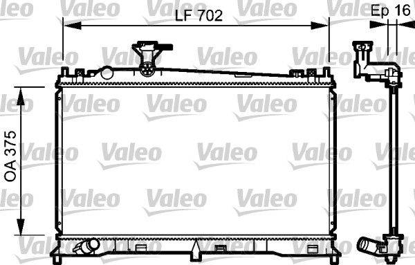 Valeo 735053 Kühler, Motorkühlung
