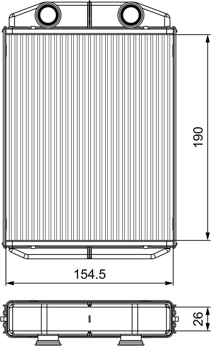 Valeo 811553 Wärmetauscher, Innenraumheizung