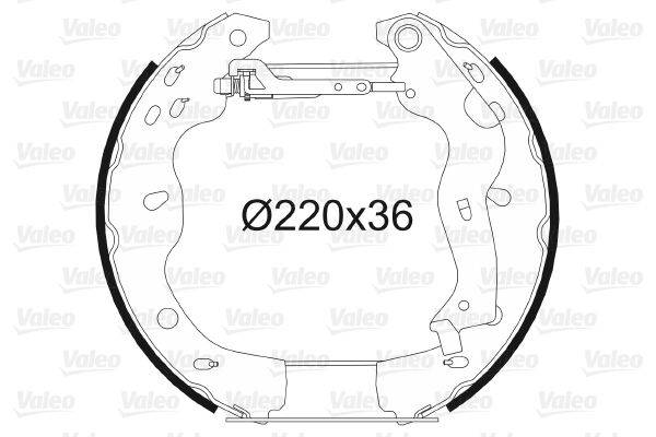 Valeo 554854 Bremsbackensatz