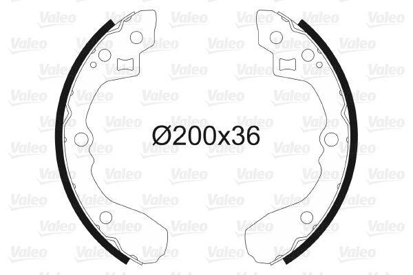 Valeo 562754 Bremsbackensatz
