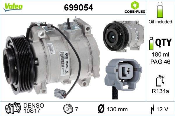 Valeo 699054 Kompressor, Klimaanlage