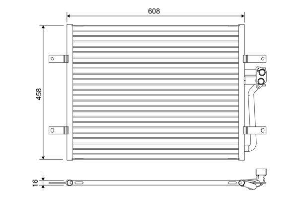 Valeo 822654 Kondensator, Klimaanlage