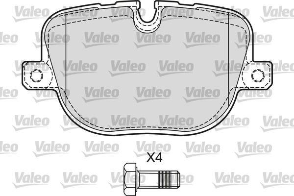 Valeo 601655 Bremsbelagsatz, Scheibenbremse
