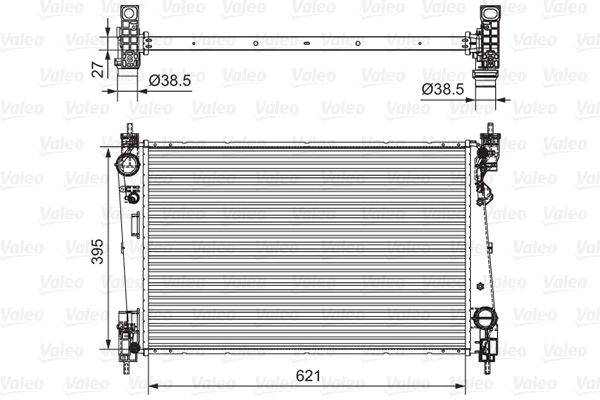 Valeo 701655 Kühler, Motorkühlung