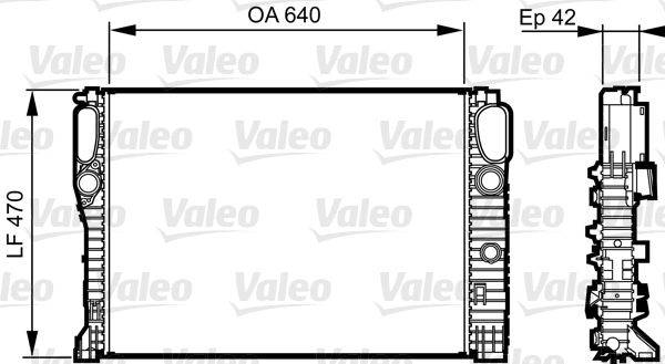 Valeo 732855 Kühler, Motorkühlung