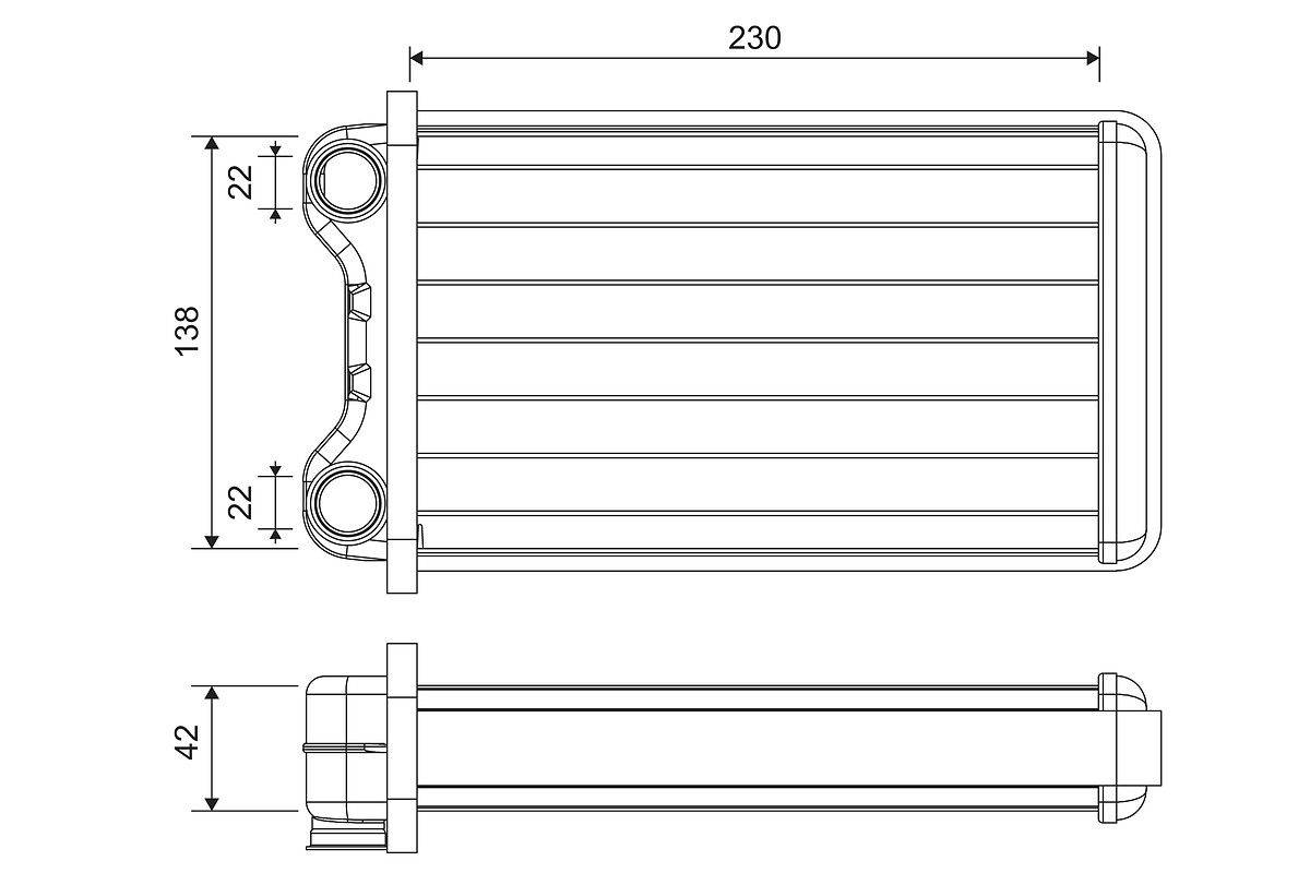 Valeo 812255 Wärmetauscher, Innenraumheizung