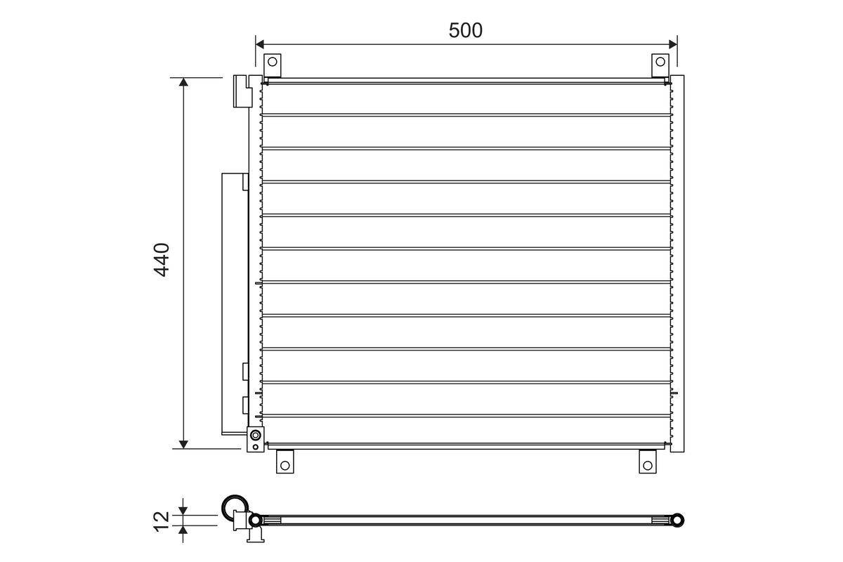 Valeo 822655 Kondensator, Klimaanlage