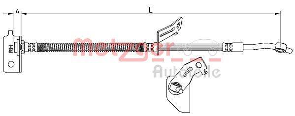 Metzger 4111456 Bremsschlauch