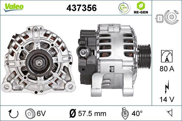 Valeo 437356 Generator