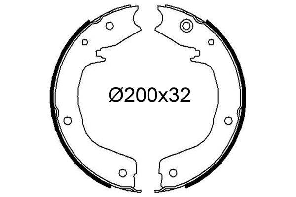 Valeo 564256 Bremsbackensatz